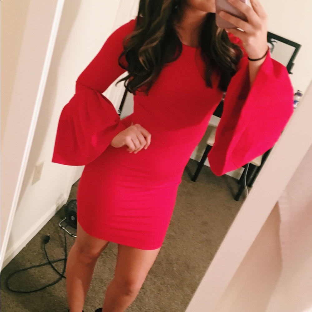 Red holiday dress
